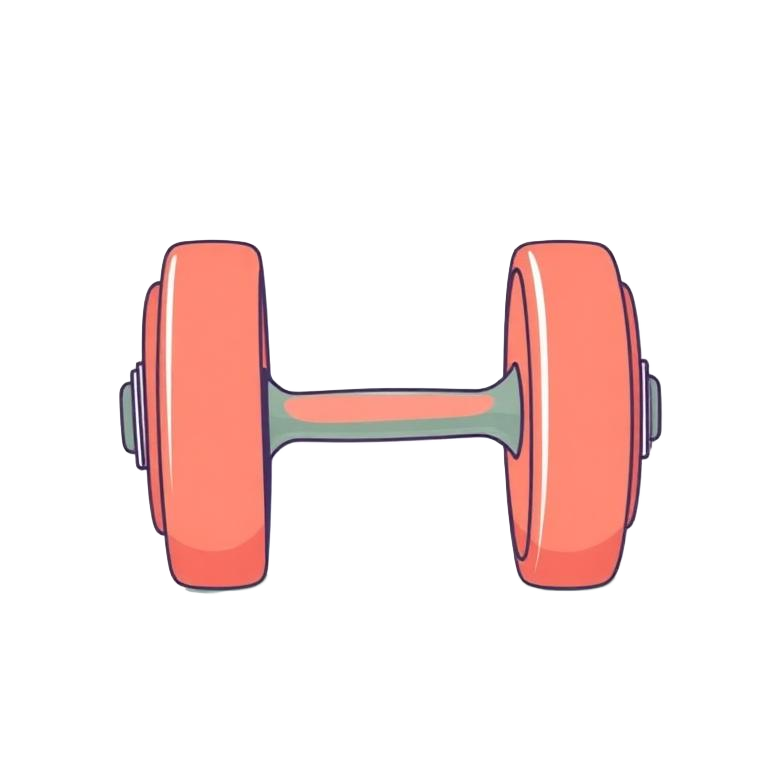 Illustration of a dumbbell